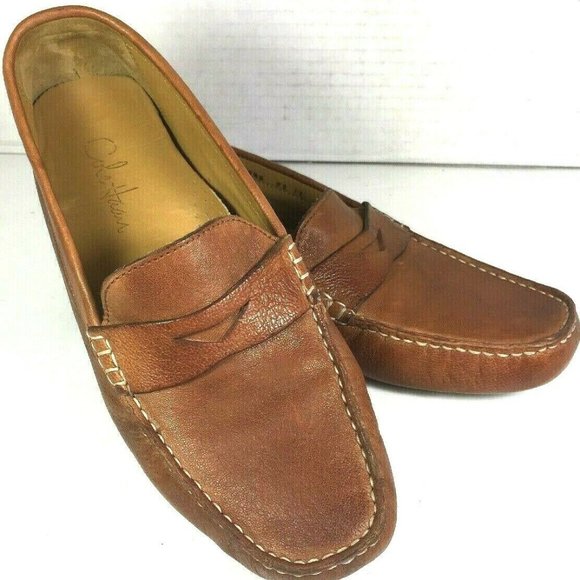 Cole Haan Brown Leather Loafers US 9.5 B Narrow - Picture 1 of 8
